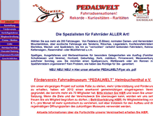 Tablet Screenshot of pedalwelt.de